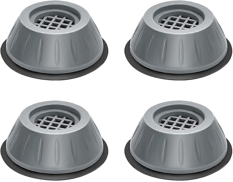 AMENDAS Washing Machine Feet Pad Anti Vibration Pads for Washing Machine Anti Slip with Suction Cup for Washing Machine Furniture Support Pads Set of 4 Pcs - Image 1