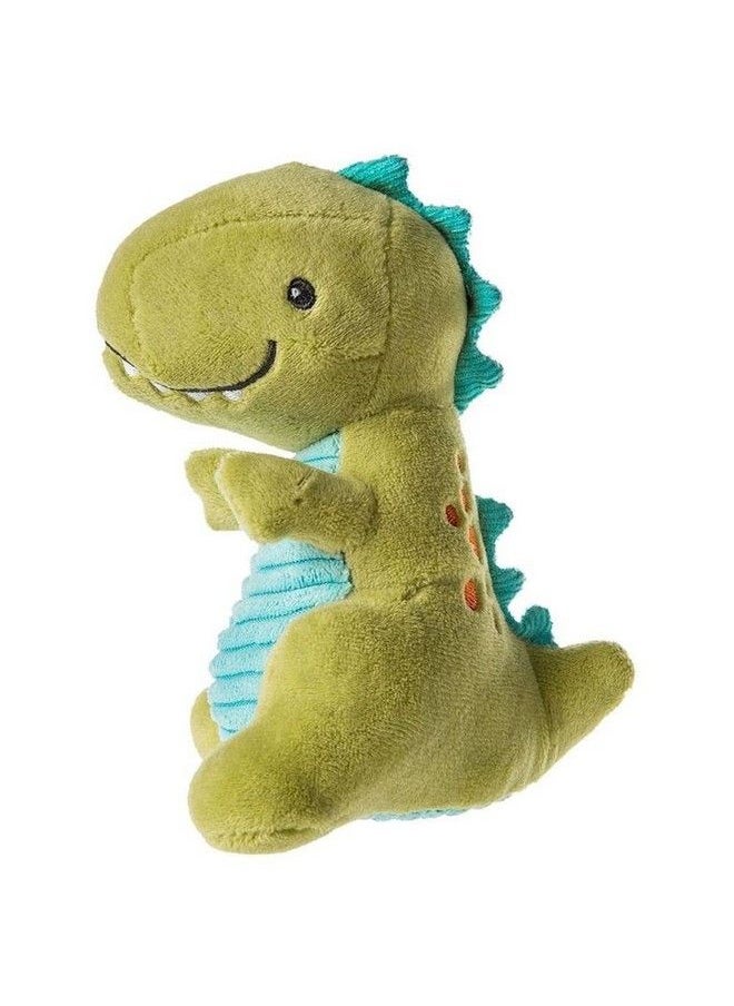 Mary Meyer Pebblesaurus Soft Toy Baby Rattle 5 Inches Green Dino  - Image 2