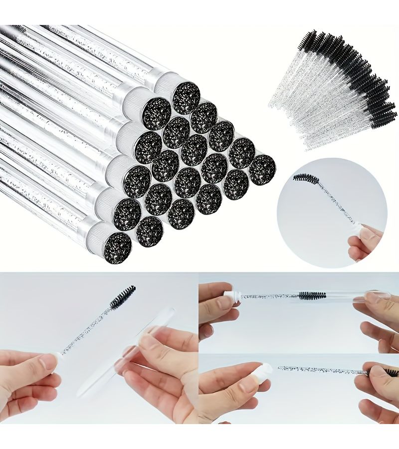 60 Beauty Tools For Eyelash Curling With Flash Rhinestone Design Suitable For Grooming Applying And Extending Eyelashes Portable Makeup Tools Ideal For Travel Work Gifts And Personal Use - Image 4