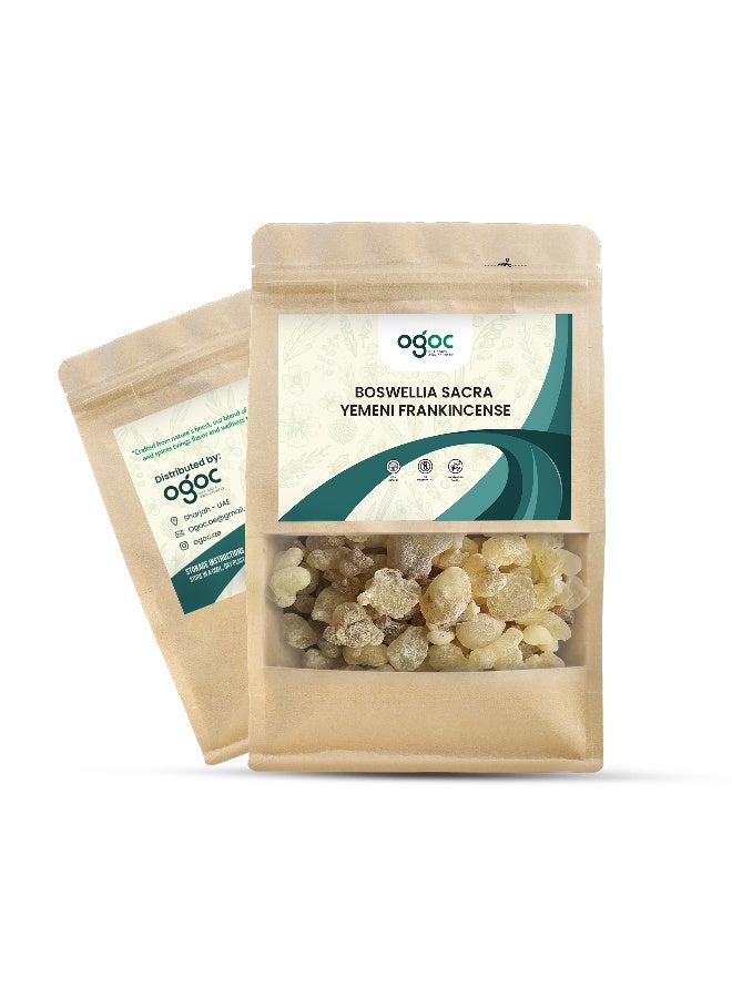 OGOC Boswellia Sacra Yemeni Frankincense Aromatic Yellow Resin Luban Hojari Natural Incense Resin Premium Aromatic Resin for Meditation Spiritual Rituals Aromatherapy Home Fragrance - Image 5