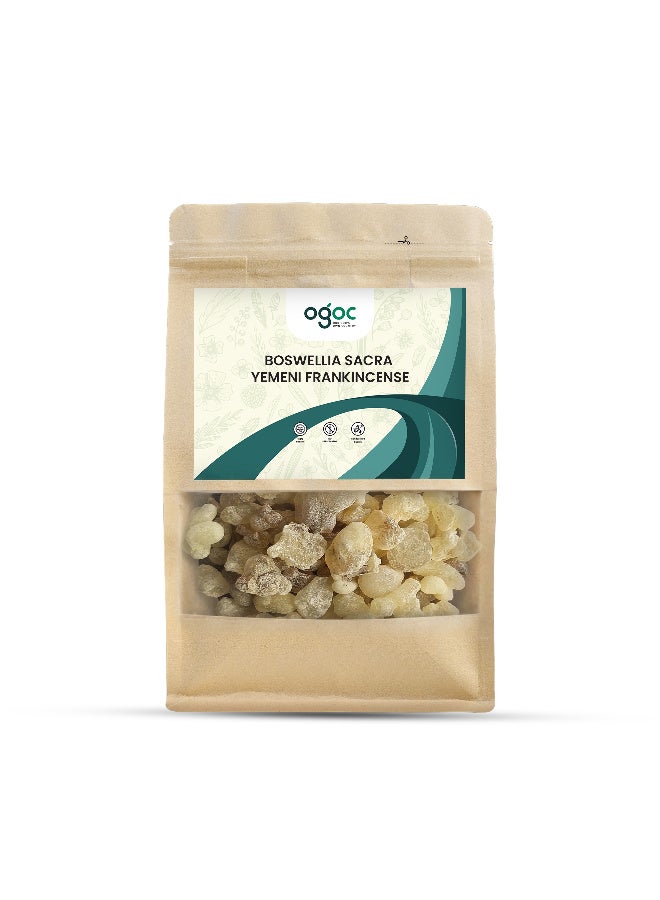 OGOC Boswellia Sacra Yemeni Frankincense Aromatic Yellow Resin Luban Hojari Natural Incense Resin Premium Aromatic Resin for Meditation Spiritual Rituals Aromatherapy Home Fragrance - Image 1