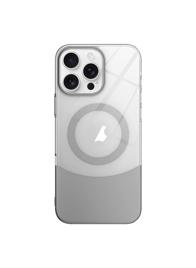 S-TOP Case For iPhone 16 Pro Slim Color Contrast MagSafe PC Transparent Phone Case - Image 1