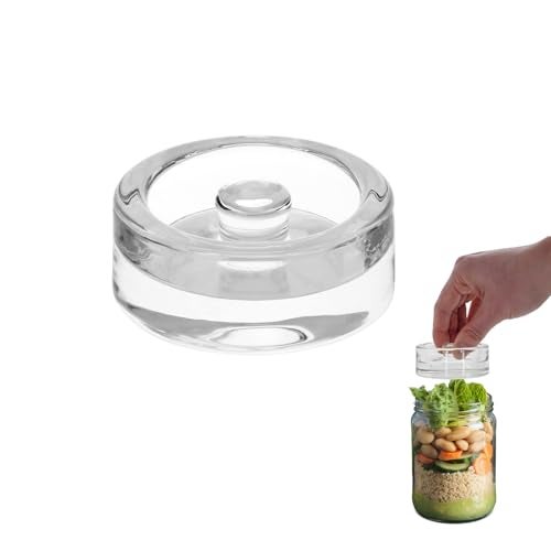 eispap 2Pcs Wide-Mouth Fermentation Glass Weight Set With Easy Grip Perfect For Home Brewing, Pickling, Canning, Fermented Fruits, Sauerkraut, Kimchi And More. (2) - Image 1