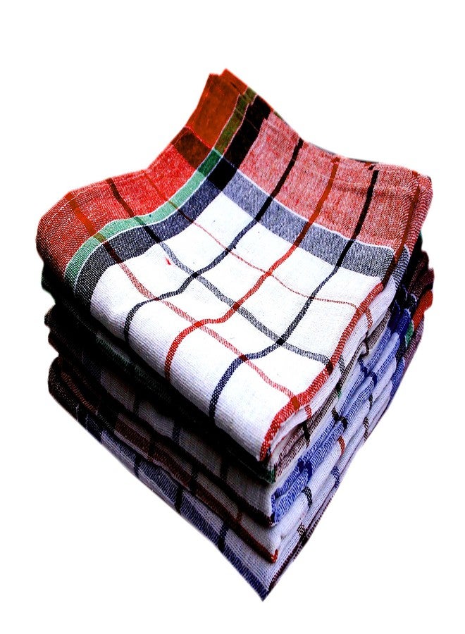 Space Fly, Highly Absorbent Big Size 20X20inch 100% Cotton Multipurpose Kitchen, Chapatis Napkin and Cleaning, Cloth, Duster, Kitchen Clothes for Roti, Kitchen Napkin Cloth Cotton (Set of 5 Pieces) - Image 2