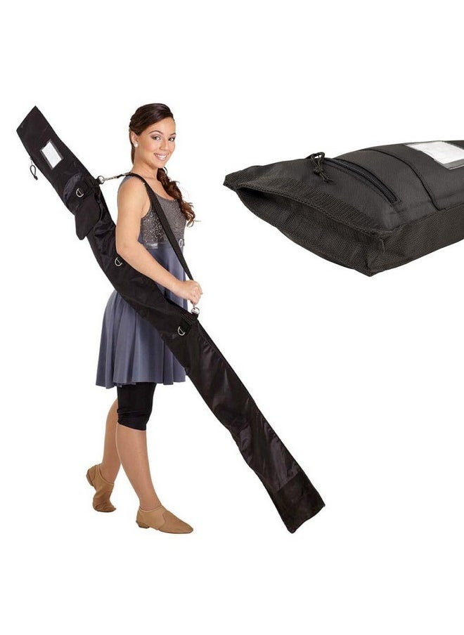 DSI 6' (Foot) Heavy Duty Color Guard Personal Flag Pole, Rifle, Sabre, Equipment Bag with Expandable 3D Bottom  - Image 1