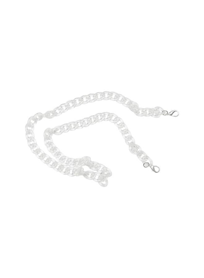 klarako Acrylic Bag Chain Straps Plastic Purse Straps Replacement Shoulder Bag Chain for DIY Purse Making Repairing 120cm (Clear)  - Image 2
