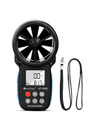 HoldPeak HP-866B Handheld Anemometer, Digital Wind Speed CFM Meter Gauge Air Flow Velocity Tester for HVAC Shooting Drone, Wind Chill, 14℉-113℉ Wind Temperature - pzsku/ZF67E09191BAA8C894E4EZ/45/_/1653641057/ea0765fb-fa28-4aea-8902-f6de43360bc5