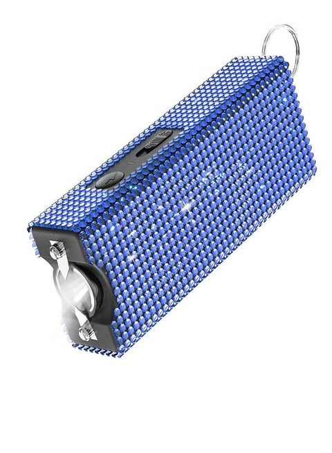 Flashlight USB led Rechargeable Portable outdoor Flashlight（Blue)