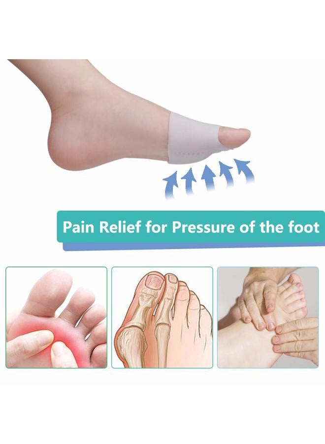 JUMPOW Metatarsal Pads, Gel Toe Separators, Bunion Corrector Cushion, Toe Spacers, Ball of Foot Cushions, Soft&Breathable, Idea for Mortons Neuroma, Blisters, Diabetic Feet, Hammer Toe, Rapid Pain Relief - Image 4