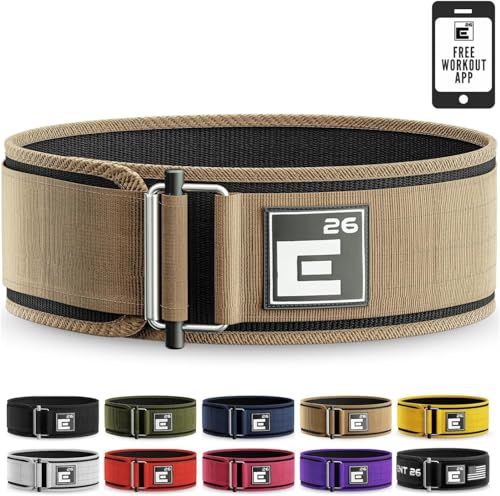 Element 26 Self-Locking Weight Lifting Belt - Premium Weightlifting Belt for Serious Functional Fitness, Weight Lifting & Olympic Lifting Athletes - Lifting Belt for Men & Women (Medium, Ranger Tan) - Image 1