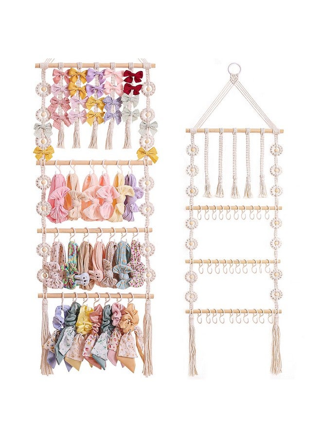 GRDYEAAR Bow Organizer for Girls, Claw Clip Organizer, Bow Hanger for Girls, Baby Girl Nursery Decor, Toddler Hair Accessory Organizer，Hanging Organizer - Image 1