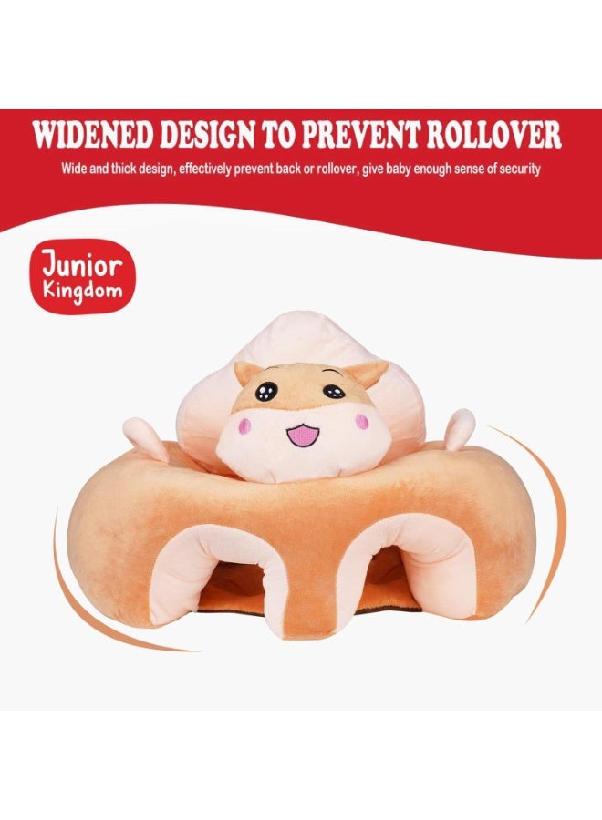 Baby Sofa Chair – Infant Plush Sitting Support Seat (Squirrel) | Soft Learning Chair & Animal Pillow for Kids – Birthday & Holiday Gift  - Image 2