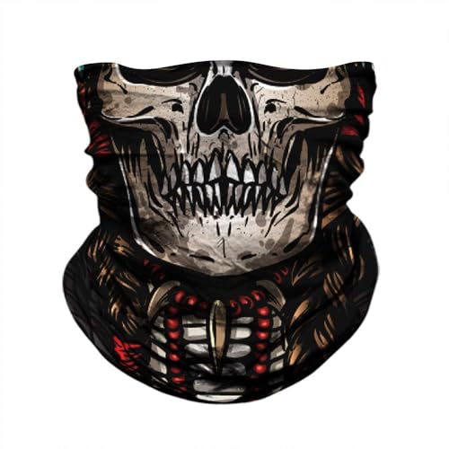 M-YOUNG Skull Face Mask Bandanas, Neck Gaiter, Headwear, Magic Scarf, Headband for dust sun wind - Image 4
