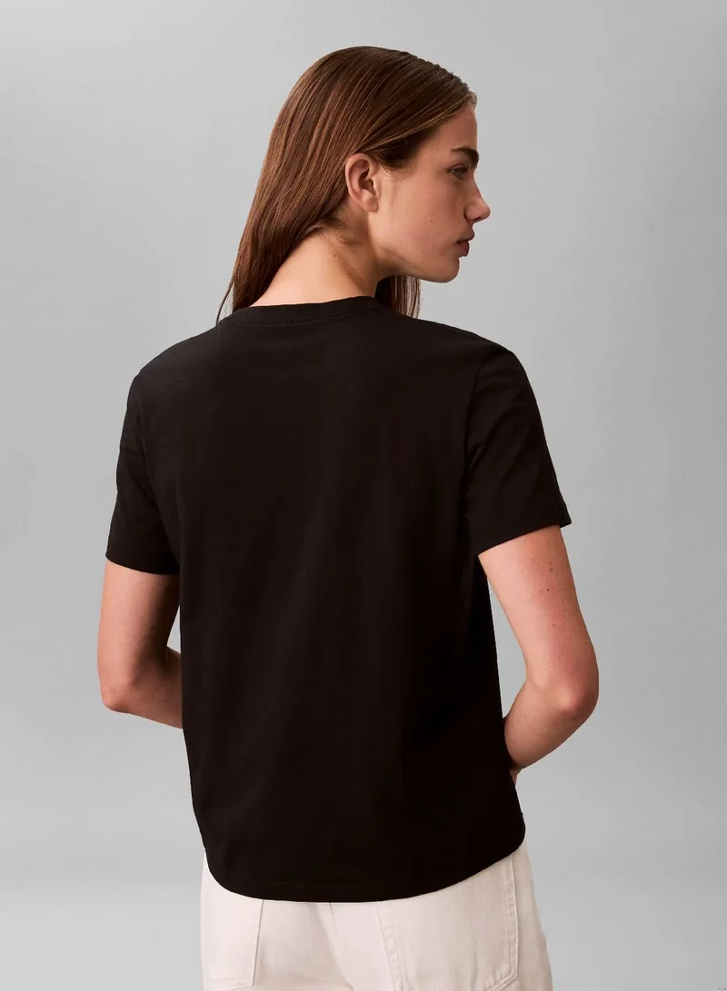 Calvin Klein Jeans Foil Graphic Monogram Logo T-Shirt