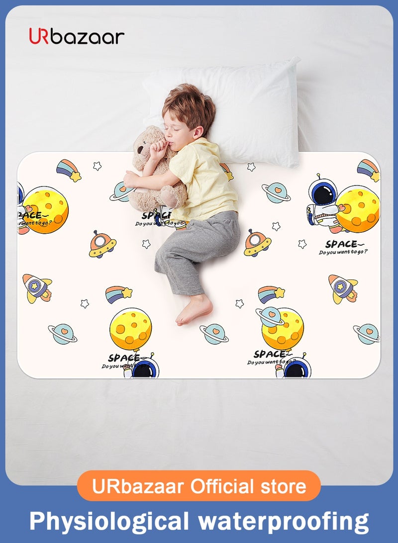 URbazaar Baby Waterproof Bed Pad Washable Mattress Pad Reusable Underpads Bed Wetting Incontinence Cover for Baby Toddler Children and Adults - Image 1