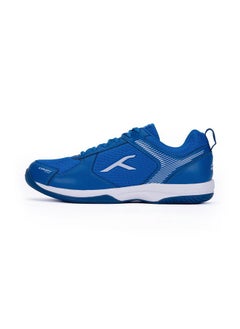 HUNDRED Unisex-Adult Court Star Badminton Shoes (Non Marking)|Also Perfect For Squash, Table Tennis, Basketball & Indoor Sports|Lightweight & Durable|X-Cushion Protection (Blue/White, 11Uk)  - Image 1