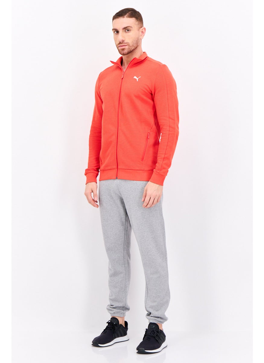 PUMA Men Slim Fit Long Sleeve Outdoor Sweatshirt, Red  - Image 3