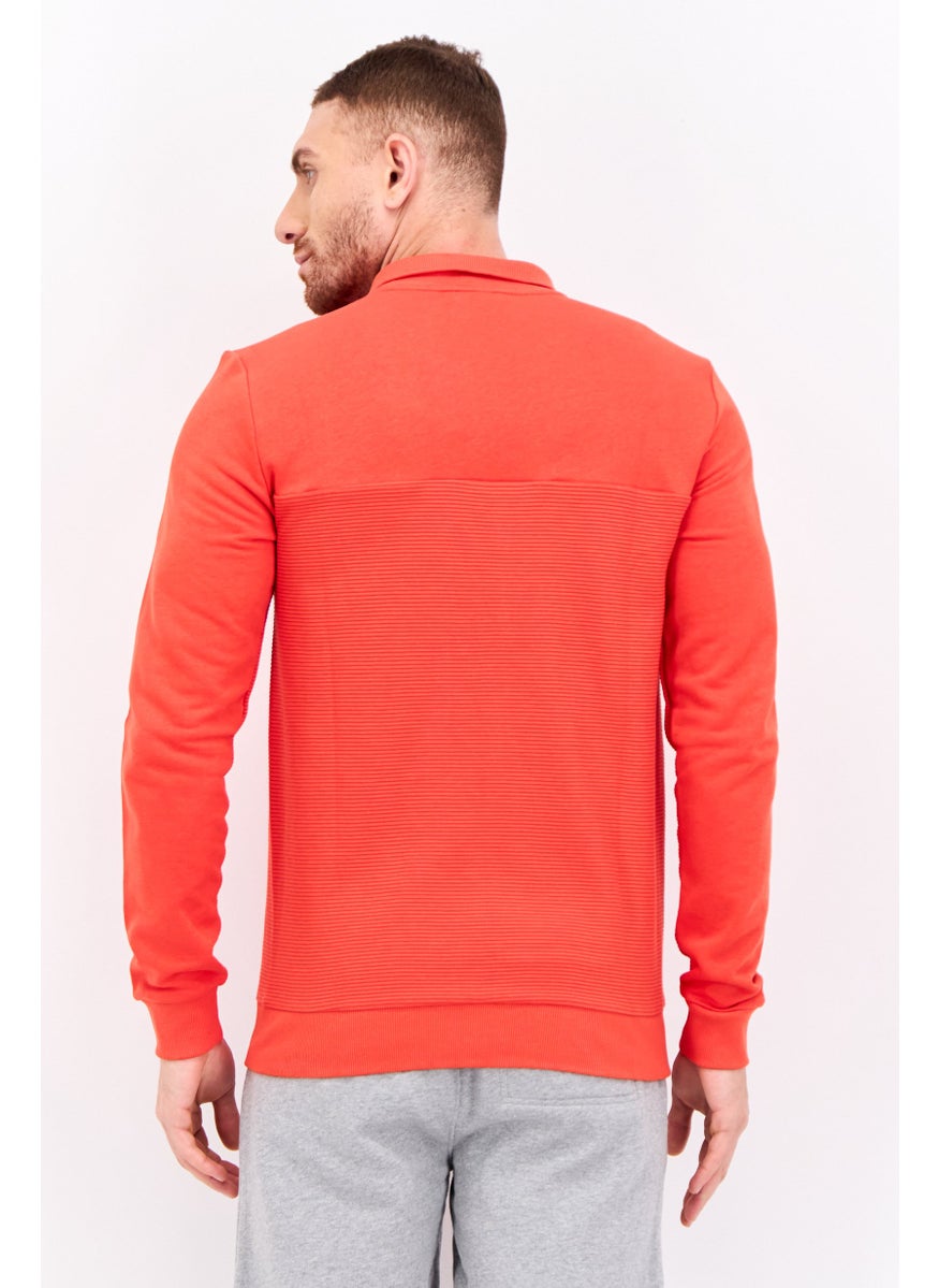 PUMA Men Slim Fit Long Sleeve Outdoor Sweatshirt, Red  - Image 4