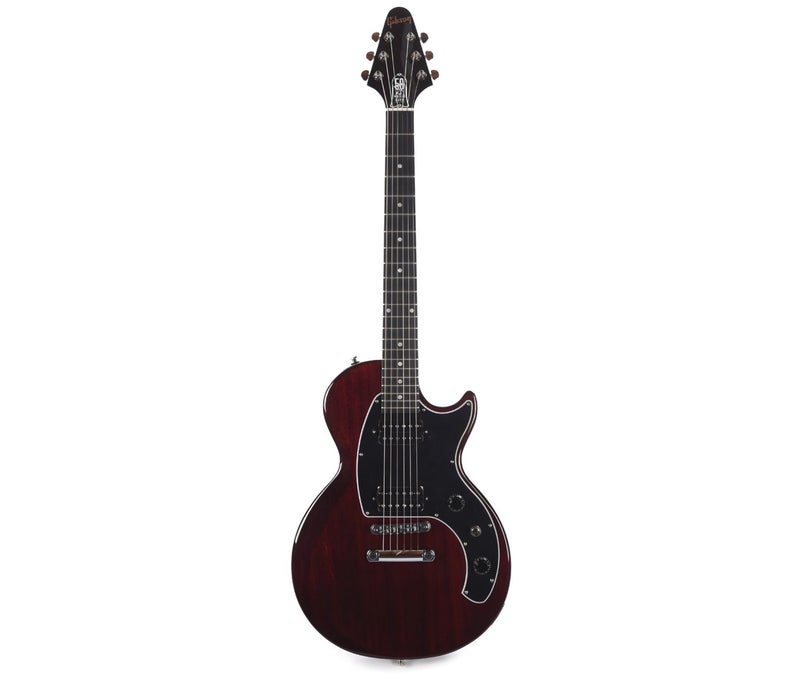 Gibson USA LPMCS25WRCH1 Les Paul Music City Special Electric Guitar - Wine Red - Image 2