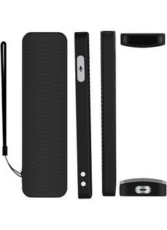 erorex 2 Pack Silicone Case For A Pple Tv Si Ri Remote 2021 With Hand Strap Classic Controller Design Full Access To All Functions Not Original Tv Siri Remote 2021 Black  - Image 2