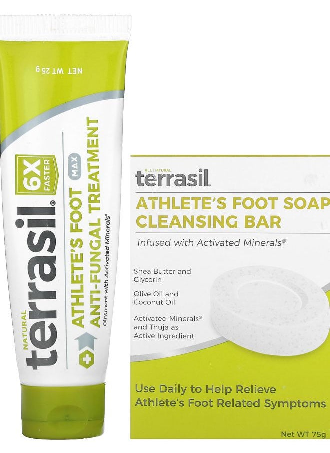 Terrasil Athlete's Foot Anti-Fungal Kit 2 Piece Kit 