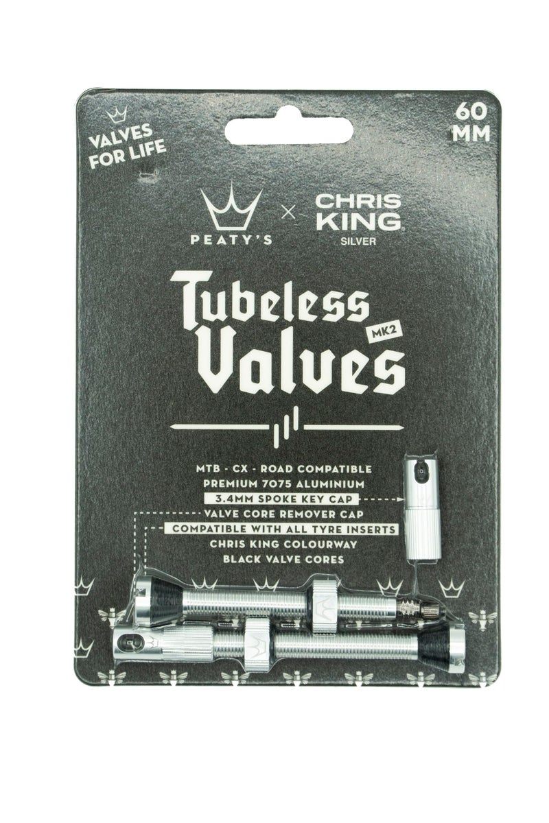 Peaty'S X Chris King (Mk2) Tubeless Valves  60Mm  Silver - Image 2