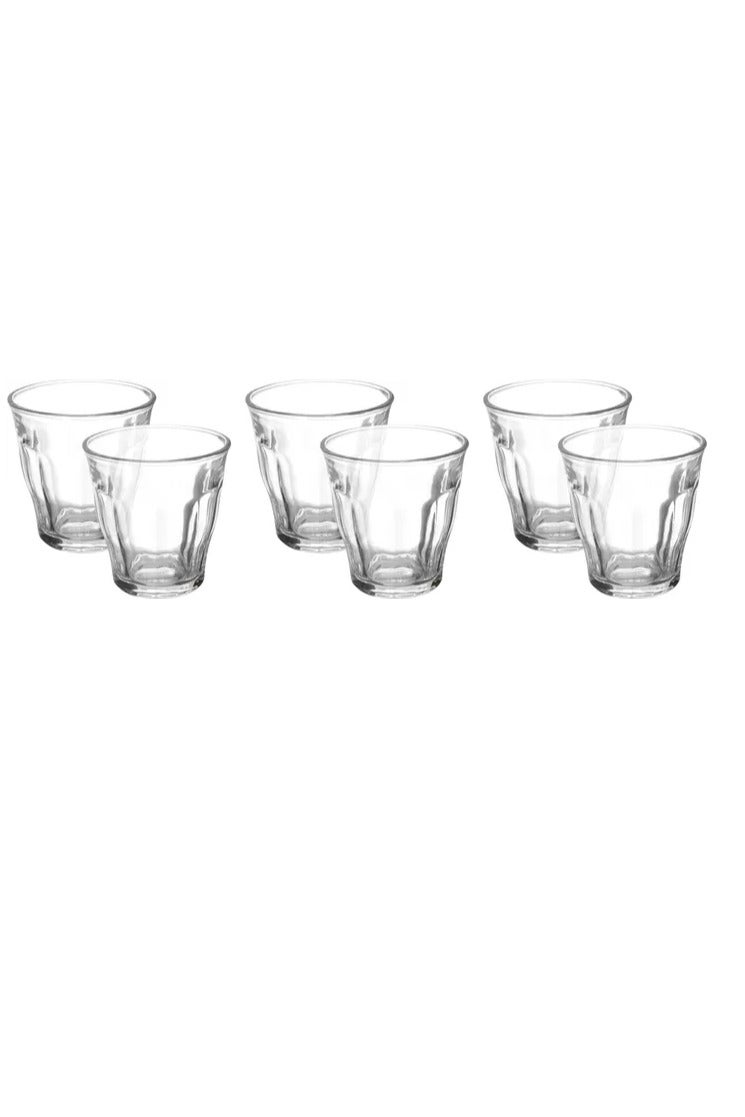 Alsaif Gallery Gallery Max Saif Glass Set, Ribbed, 6 Pieces - Clear - Image 1