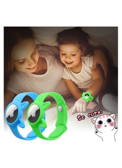 Y&D 2 Pcs Airtag Wristbands for Kids Soft Silicone Bracelet Lightweight Waterproof Band Compatible with Apple Watch Children and Toddler  - Image 1