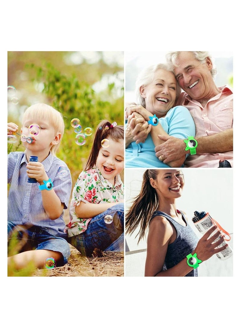 Y&D 2 Pcs Airtag Wristbands for Kids Soft Silicone Bracelet Lightweight Waterproof Band Compatible with Apple Watch Children and Toddler - Image 2