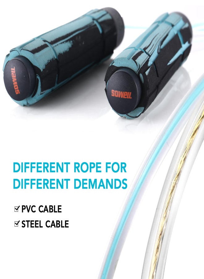 SOWELL 10pcs Skipping Rope Set with Weight Blocks Adjustable Jump Rope For Fitness Weight Loss Endurance Training Cardio Jumping Exercise - Image 4