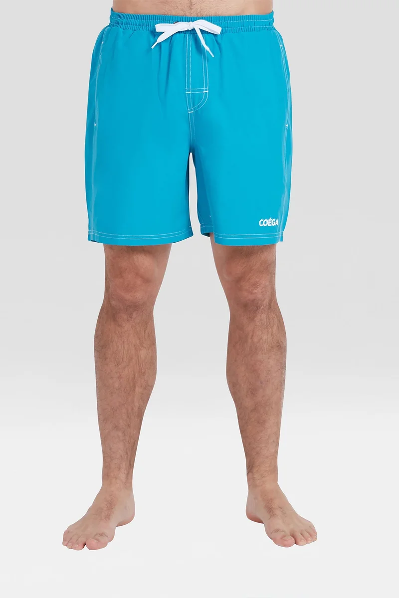 COEGA Boardshorts Elast Wst 18 In Solid M SzS - Carribean Sea (Will Chui)