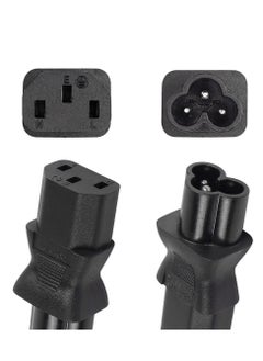Excefore 2 Pack C13 Female to Male C6 Power Adapter, C13 to C6 3-Pin AC Converter Plug, Laptop Mains Cable Converter  - Image 2