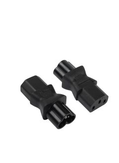 Excefore 2 Pack C13 Female to Male C6 Power Adapter, C13 to C6 3-Pin AC Converter Plug, Laptop Mains Cable Converter  - Image 1