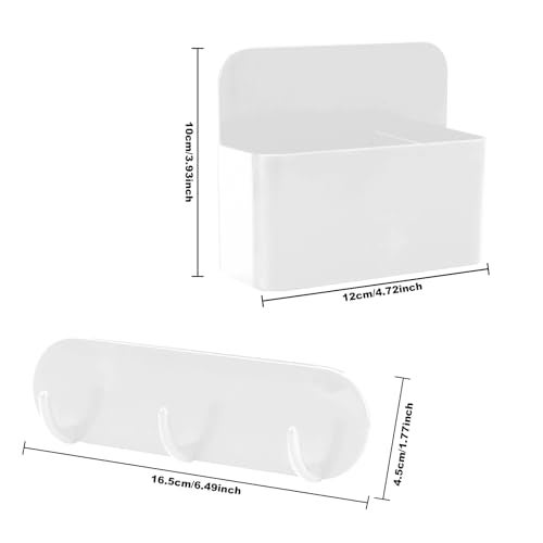 CTTZCKJ Magnetic Wall-Mounted Toothbrush Holder with Magnetic Hooks for Cruise ，Cruise Ship Essentials 2025- No Drilling Needed for Royal Caribbean & Alaska Cruise Ships, Caribbean Royal Must-Haves（White） - Image 2