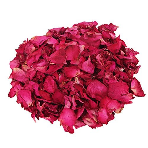 Hslife 150 Grams/ 5.3 OZ Natural Real Red Rose Flower Petals Dried Rose Petal for Wedding Decoration Bath Foot Bath Wedding Confetti Crafts Accessories (5.3, Ounces) - Image 3
