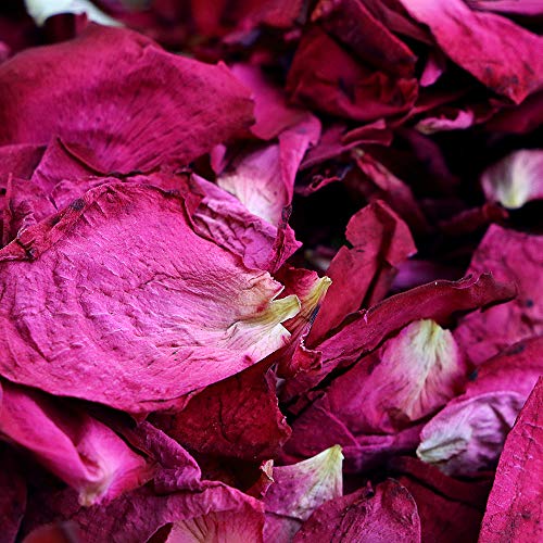 Hslife 150 Grams/ 5.3 OZ Natural Real Red Rose Flower Petals Dried Rose Petal for Wedding Decoration Bath Foot Bath Wedding Confetti Crafts Accessories (5.3, Ounces) - Image 5