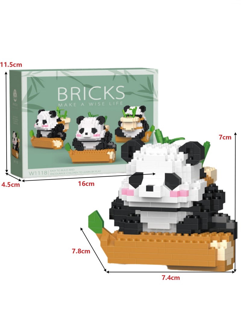 Children's Educational Toys Compatible With Small Particle Assembly Blocks(Panda Flower 378Pcs) - Image 2
