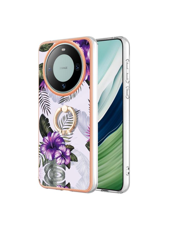S-TOP Case For Huawei Mate 60 Pro Electroplating IMD TPU Phone Case with Ring - Image 1