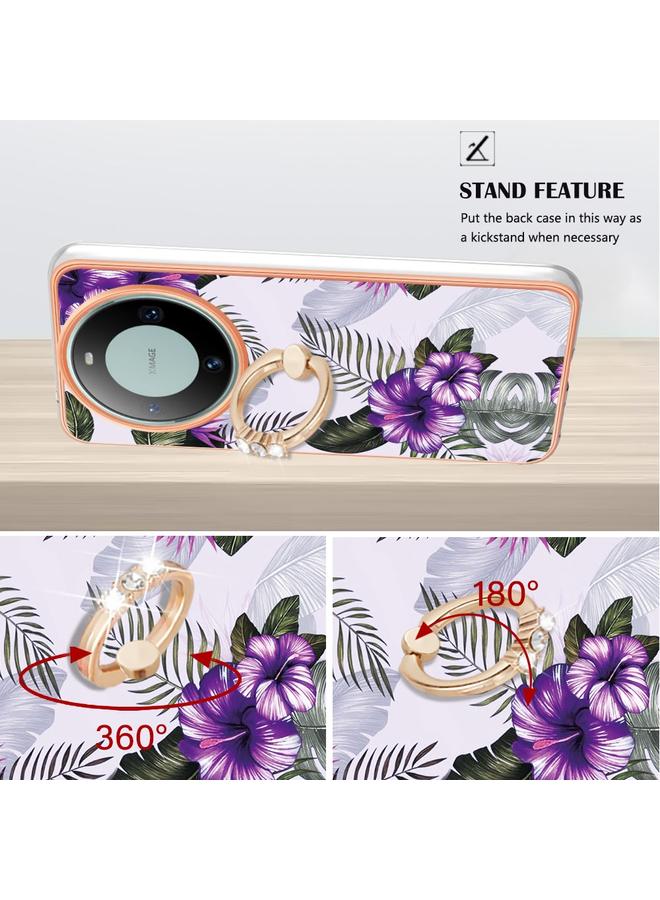 S-TOP Case For Huawei Mate 60 Pro Electroplating IMD TPU Phone Case with Ring - Image 3
