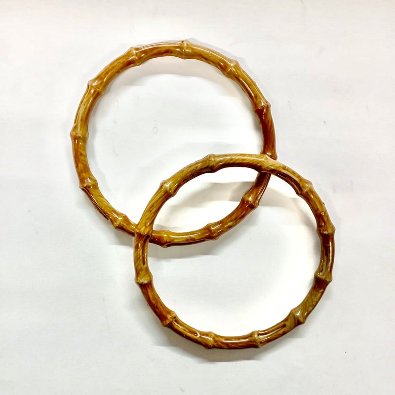 Ala Depo t Plastic Wood Bamboo Look Ring Model Bag Handle (Handle) 03 