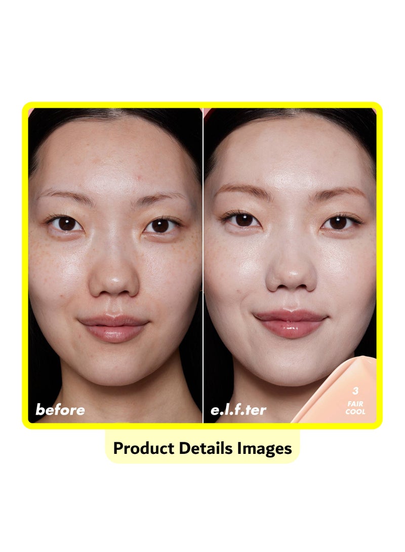 elf Halo Glow Skin Tint Light Coverage Foundation - Mineral SPF 50 - 3 Fair Cool - Image 3