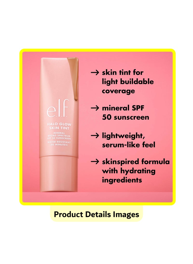 elf Halo Glow Skin Tint Light Coverage Foundation - Mineral SPF 50 - 3 Fair Cool - Image 5