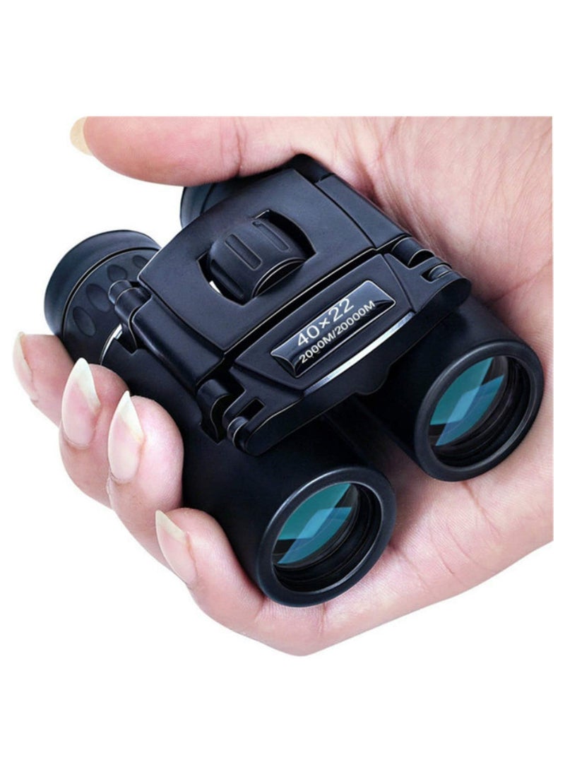 Generic Powerful Binoculars 40x22 HD 2000m Long Range Folding Mini Telescope Optics for Hunting Sports Outdoor Camping Travel  - Image 1