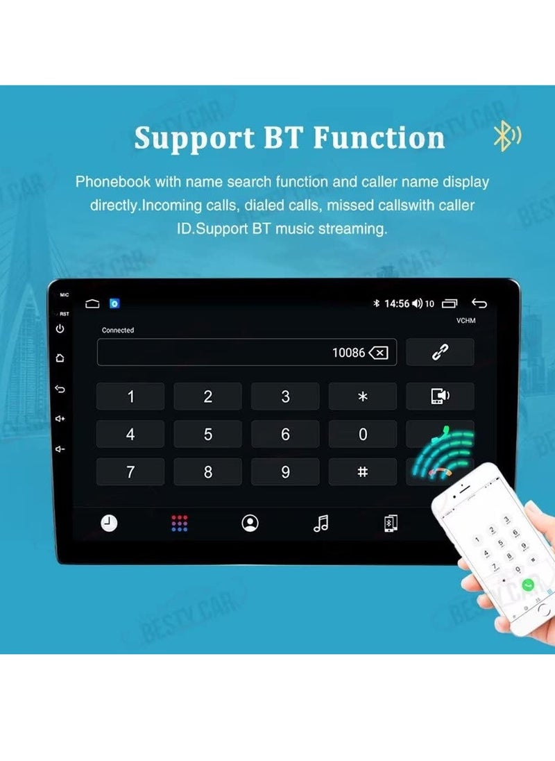 Generic - 10.1''Android Car Stereo Radio for Mitsubishi OUTLANDER 2014-2019 Octa Core Android 10.0 Touchscreen Headunit supports GPS Navigation Carplay Android Auto Bluetooth SWC DSP 4G AHD Camera-4+64 - Image 1