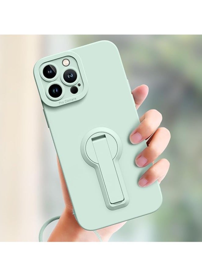 general Phone case for iPhone 15 Pro Max/15 Pro/15 Plus/15, liquid silicone phone case with stand, precise case for camera lens - Image 4