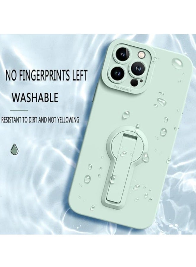 general Phone case for iPhone 15 Pro Max/15 Pro/15 Plus/15, liquid silicone phone case with stand, precise case for camera lens - Image 2