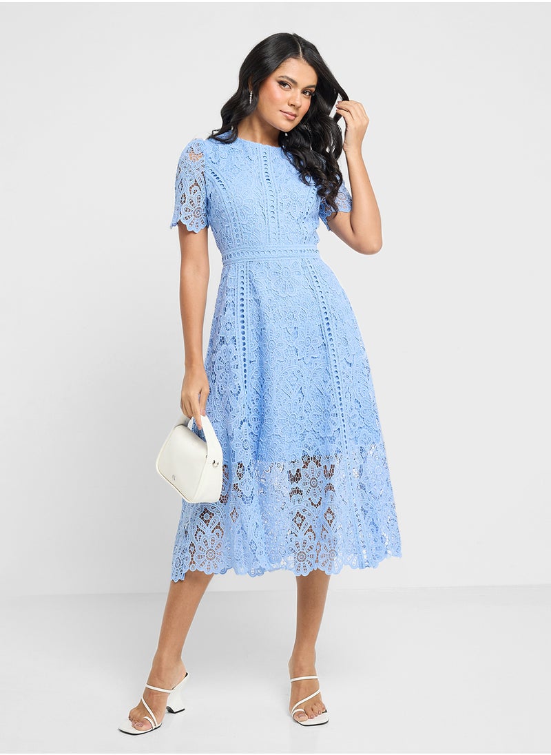 ELLA Lace Midi Dress  - Image 4