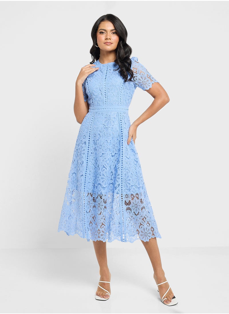 ELLA Lace Midi Dress  - Image 1