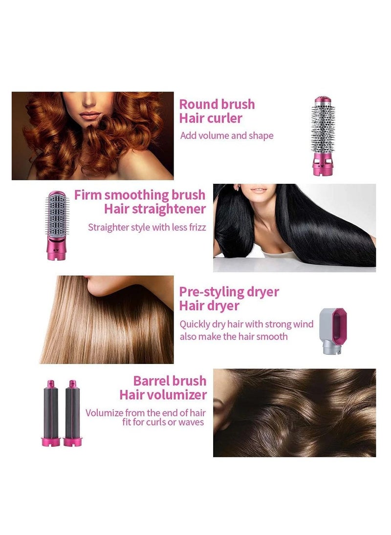 Hair Dryer Brush and Volumizer, 5 in 1 Hair Dryer Multifunctional Comb Hair Curler Straightener Styling Comb Tool Detachable Hair Dryer Curling Hair Drying Scalp - Image 5