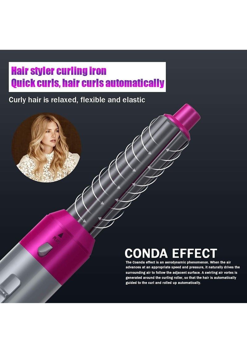 Hair Dryer Brush and Volumizer, 5 in 1 Hair Dryer Multifunctional Comb Hair Curler Straightener Styling Comb Tool Detachable Hair Dryer Curling Hair Drying Scalp - Image 2